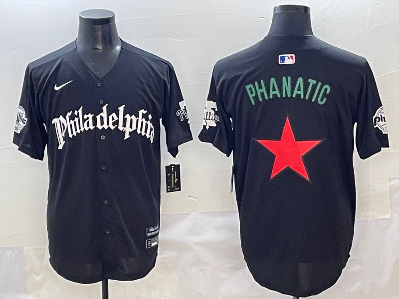 Men 2025 Philadelphia Phillies Blank Black Five generations Joint Name Nike MLB Jersey style 1->philadelphia phillies->MLB Jersey
